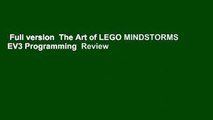 Full version  The Art of LEGO MINDSTORMS EV3 Programming  Review