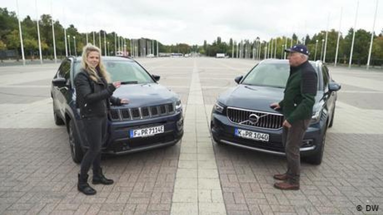 Challenge: Volvo XC40 und  Jeep Compass – SUV  im Elektromodus