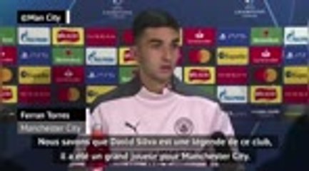 Man City - Torres : "Très fier de porter le numéro de Silva"