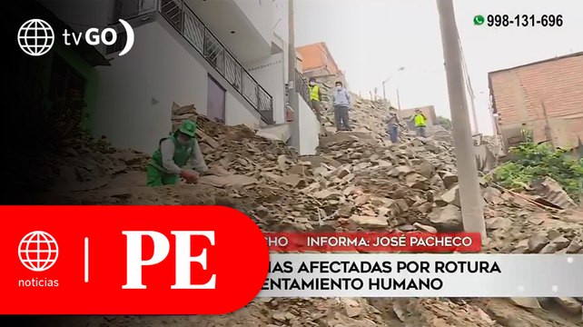 Decenas de familias afectadas por rotura de tuberías en asentamiento humano | Primera Edición