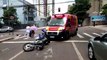 Motociclista fica ferida em acidente de trânsito na Rua Minas Gerais