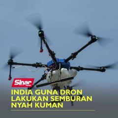India guna dron lakukan semburan nyah kuman