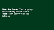 About For Books  The Language of Art: Inquiry Based Studio Practices in Early Childhood Settings