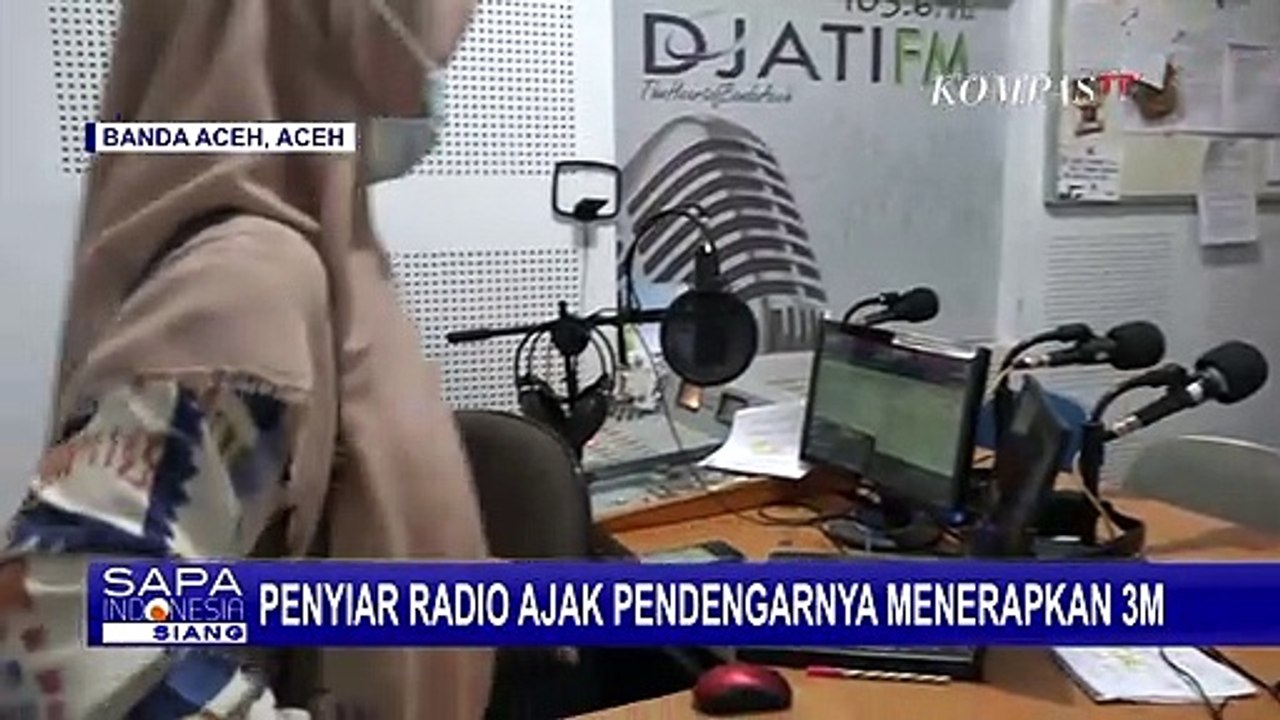 Penyiar Radio Ajak Pendengarnya Terapkan 3M