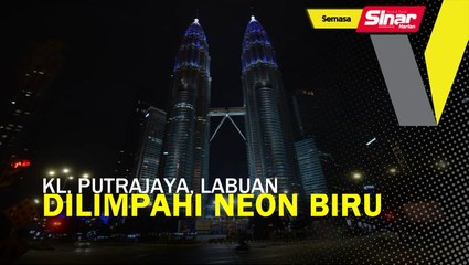KL, Putrajaya, Labuan dilimpahi neon biru