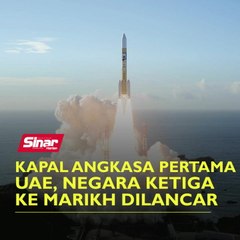 Kapal angkasa pertama UAE,  negara ketiga ke Marikh dilancar