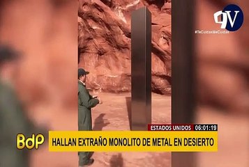 Descubren misterioso monolito de hierro en el desierto de Utah