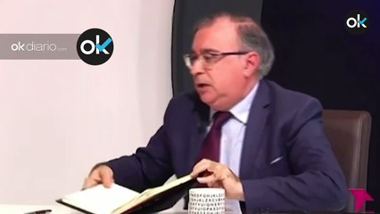 El cuñado de Page le tira un cuaderno a la portavoz del PP en Toledo en una tertulia televisiva