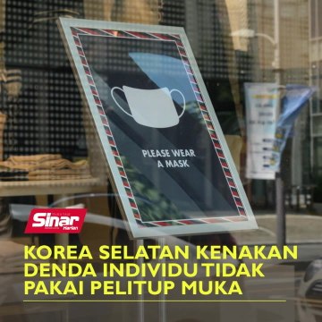 Korea Selatan kenakan denda individu tidak pakai pelitup muka