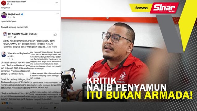 Kritik Najib penyamun, itu bukan Armada!