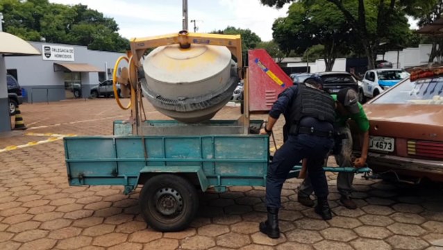 Com auxílio do dono, Guarda Municipal recupera betoneira que havia sido furtada
