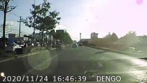 Accident With SUV Crossing Median Narrowly Avoided