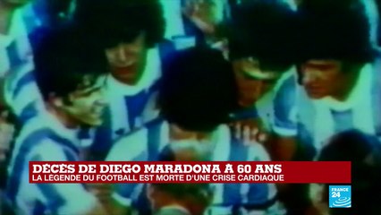 Décès de Diego Maradona : le gouvernement argentin décrète trois jours de deuil national