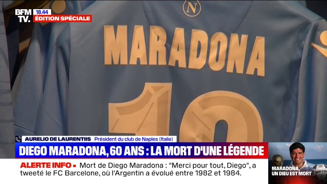 Mort de Diego Maradona: la tristesse gigantesque du président du club de Naples, Aurelio de Laurentiis