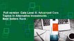 Full version  Caia Level II: Advanced Core Topics in Alternative Investments  Best Sellers Rank :