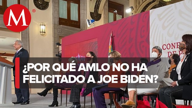 AMLO insiste en esperar para felicitar a Biden