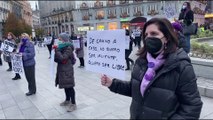 MADRİD - İspanya'da, 'Kadına Yönelik Şiddetle Mücadele Günü' eylemi