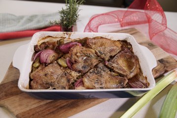Chuletas de puerco con arroz - Cocina con Conexión - Sonia Ortiz con Juan Farré