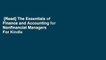 [Read] The Essentials of Finance and Accounting for Nonfinancial Managers  For Kindle
