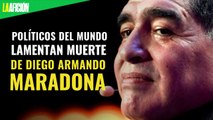 Políticos del mundo lamentan muerte de Diego Armando Maradona
