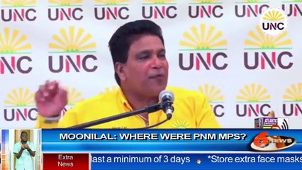Dr. Roodal Moonilal "where were PNM MPs"