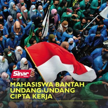 Mahasiswa bantah Undang-Undang Cipta Kerja