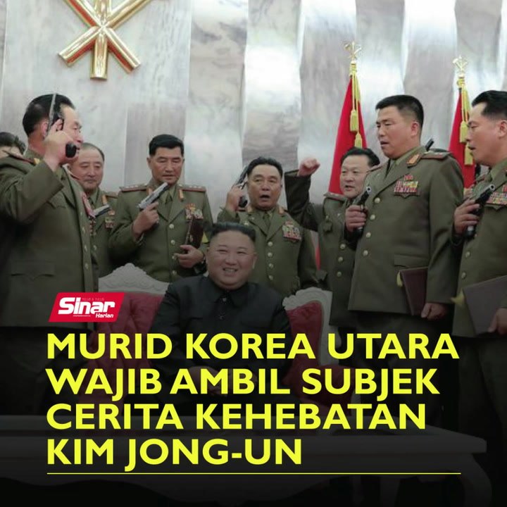 Murid Korea Utara wajib ambil subjek cerita kehebatan Kim Jong-un