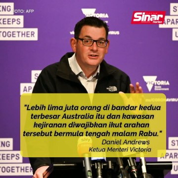 Melbourne wajibkan pakai pelitup muka, denda jika ingkar