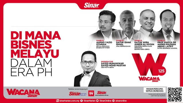 Nantikan Wacana Sinar ke-125, jam 3 Petang ini, hanya di SinarTV & Sinar Harian
