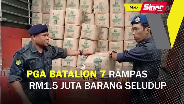PGA Batalion 7 rampas RM1.5 juta barang seludup
