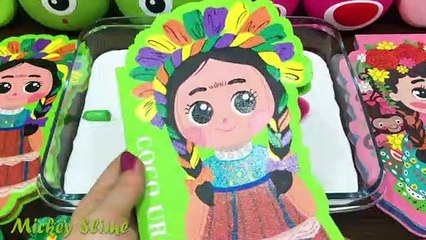 GREEN vs PINK! Mixing Random Things into GLOSSY Slime ! Satisfying Slime, ASMR Slime #178
