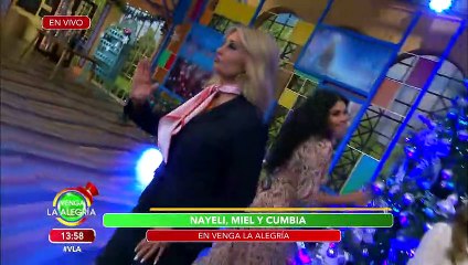 Nayeli, Miel y Cumbia estuvieron en el programa para cantar el tema "Evidencias"! | Venga La Alegría