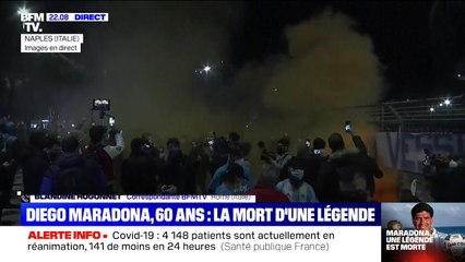 Mort de Diego Maradona: l'émotion dans la ville de Naples, en Italie