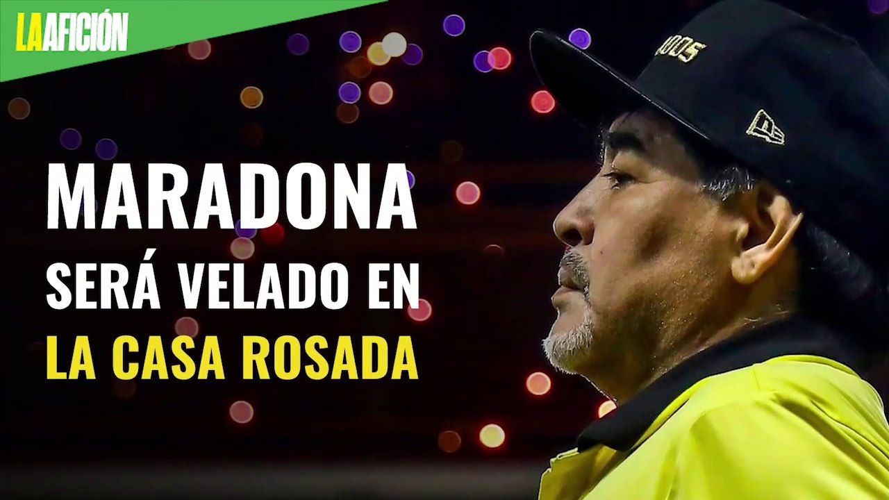 Maradona será velado en la Casa Rosada
