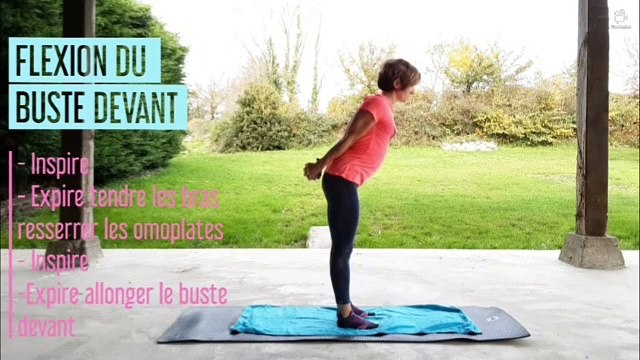 Hatha Yoga -Travail debout ( flexion avant-lune-demi-lune)