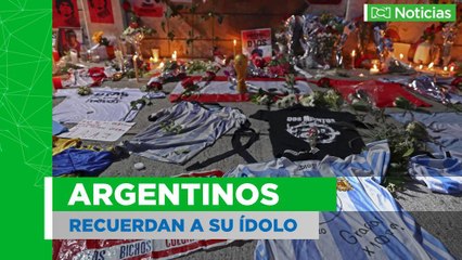 Argentinos recuerdan a su ídolo
