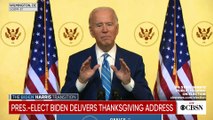 President-elect Joe Biden urges unity in Thanksgiving address