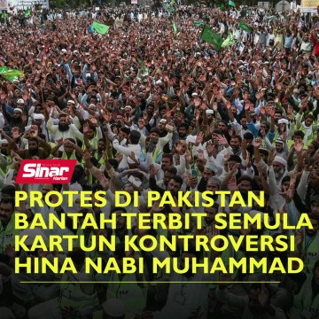 Protes di Pakistan bantah terbit semula kartun kontroversi hina Nabi Muhammad