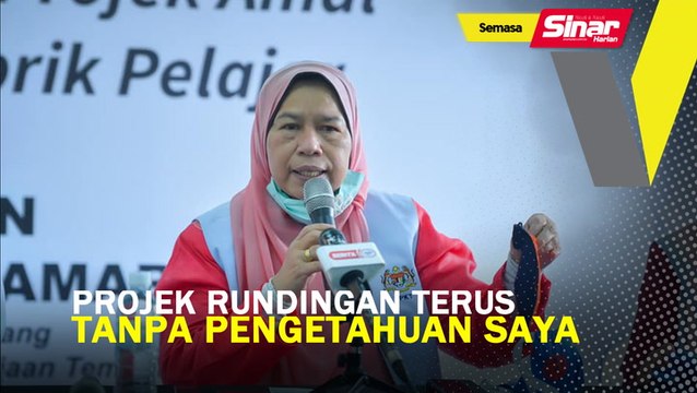 Projek rundingan terus diluluskan di luar pengetahuan saya: Zuraida