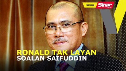 Ronald tak layan soalan Saifuddin