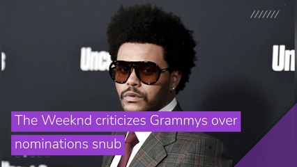 The Weeknd criticizes Grammys over nominations snub, and other top stories in entertainment from November 26, 2020.