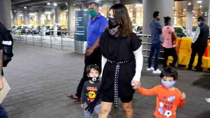 Sunny Leone बच्चों संग कहां चली ? Watch video | FilmiBeat