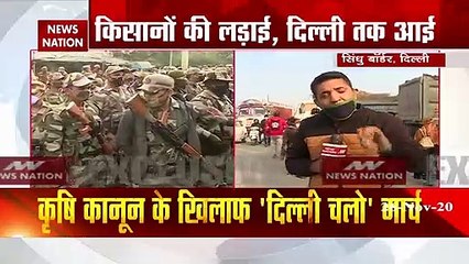 Farmer Protest: दिल्ली की तरफ कूच कर रहे हैं किसान, देखें सिंधू बॉर्डर की तस्वीरें
