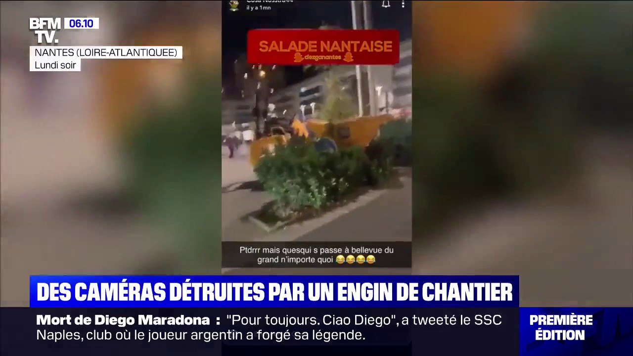 La destruction de caméras de surveillance avec des engins de chantier se démocratise dans les quartiers