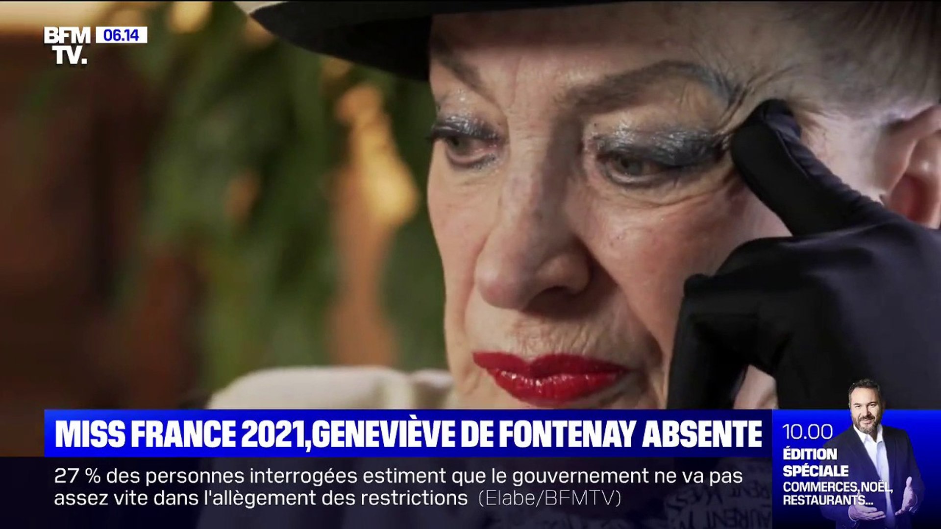 Geneviève de Fontenay explique pourquoi elle refuse de participer au  centenaire de Miss France - Vidéo Dailymotion