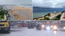 Nivar Cyclone Landfall Visuals : భీతావహంగా తుఫాన్ అనంతరం పరిస్థితులు... తుఫాన్ తీరం దాటే ప్రక్రియ