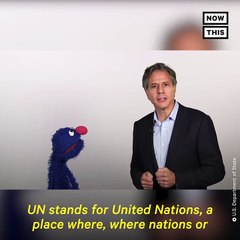 Tony Blinken - Grover From 'Sesame Street' Meets Tony Blinken