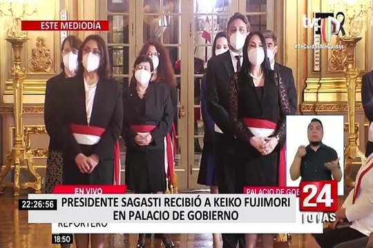 Presidente Sagasti se reunió con lideresa de Fuerza Popular y alcalde de Lima