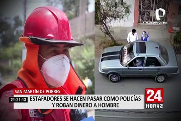 SMP: estafadores se hacen pasar por policías y roban dinero a anciano