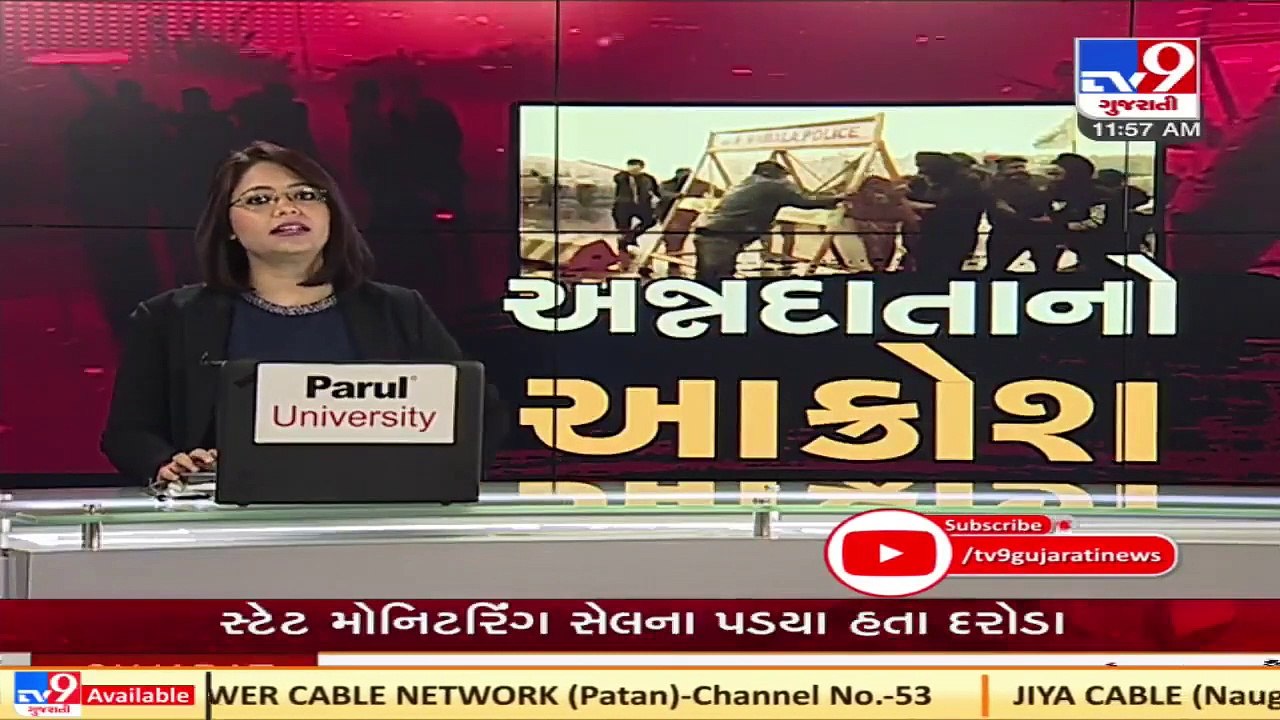 Police uses water Cannons on Protesting farmers _ Tv9News